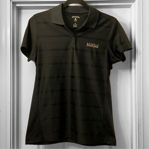 ANTIGUA Tone Black Detroit Pistons Desert-Dry Polo